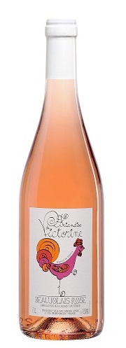 Une bouteille de Beaujolais rosé friandises de Victorine